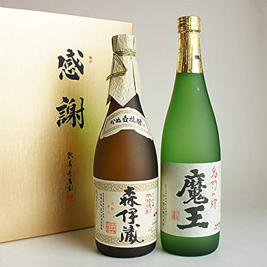 【森伊蔵】森伊蔵 焼酎 720ml 2本セット Amazon.co.jp: 森伊蔵・魔王 芋焼酎 四合瓶 720ml 2本セット